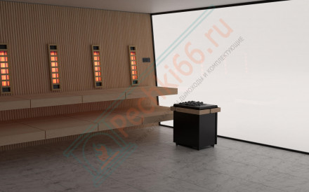 Электрокаменка Concept R combi black, 10.5 kW (Sentio by Harvia)