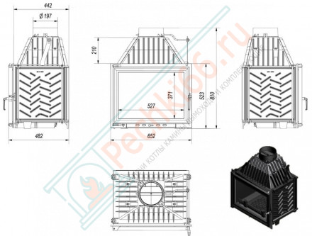 Чугунная топка Zuzia (Kratki)