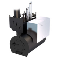 Дровяная банная печь Горыныч 3 (ЗК) под бак 100 л (ТермоСфера)