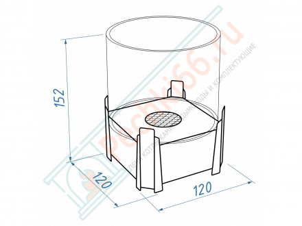 Биокамин сувенирный "Футбол" S (LuxFire)