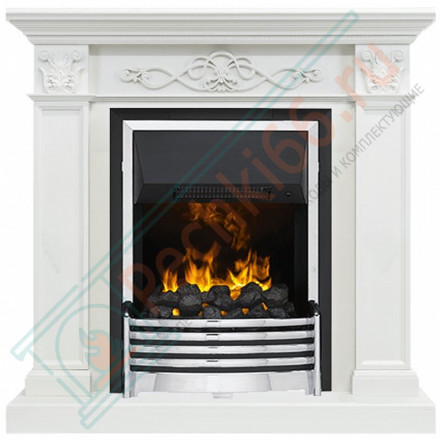 Электрический каминокомплект Verona - Белый дуб с очагом Flagstaff (Dimplex)