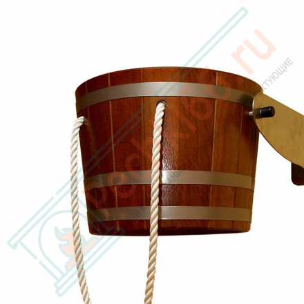 Обливное ведро Перевертыш для улицы 14,5 л, порода дерева камбала (Blumenberg)