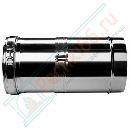 Труба V50R телескопическая с изол L=260-380 (AISI-321/0,5-AISI-304/0,5) d-120/220 (Вулкан)