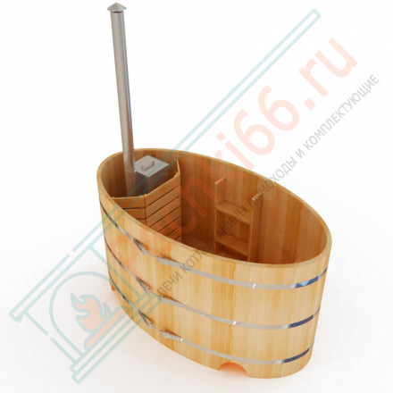 Японская баня Фурако овальная с внутренней печкой 120х200х120 (НКЗ)