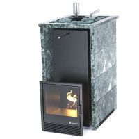 Печь для бани Геленджик в трёхстороннем кожухе с открытым верхом из змеевика (ИзиСтим) Печь для бани Геленджик в трёхстороннем кожухе с открытым верхом из змеевика (ИзиСтим)