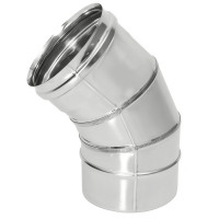 Отвод моно 45° ОМ-Р (304-0.8) d-130 (ТиС Стандарт) Отвод моно 45° ОМ-Р (304-0.8) d-130 (ТиС Стандарт)