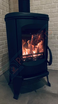 Печь-камин Guca Eliptiko под ключ (монтаж 06.2019)