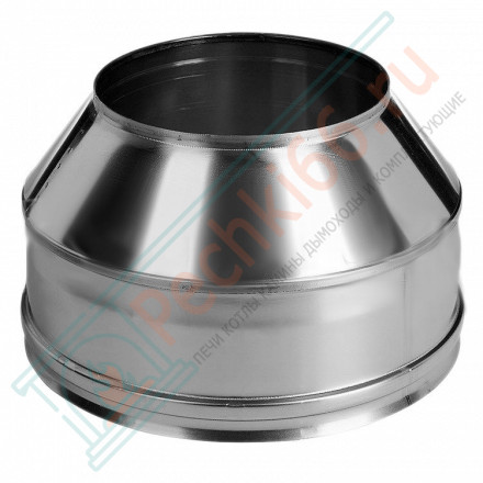 Конус на трубу с изол (НЕРЖ-321/0,5-НЕРЖ-439/0,5) d-250/330 (Дымок-Lux)