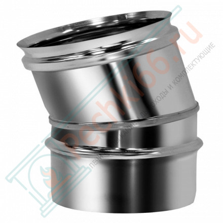 Отвод одностенный 15° (AISI-310S/0,8мм) d-130 (Вулкан)