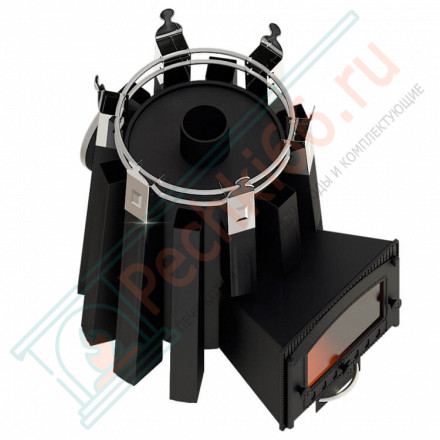 Банная печь Екатерина Великая с панорамным стеклом (Добросталь)