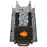 Банная печь Екатерина СТОУН со стеклом (Добросталь)