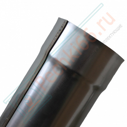 Сэндвич труба для дымохода L=1.0 м (НЕРЖ-439/1,0-НЕРЖ-439/0,5) d-160/220 (УМК)