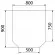 Притопочный лист VPL061-INBA, 900Х800мм, зеркальный (Вулкан)