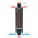 Дымоход - конвектор Окаменевшее дерево перенесённый рисунок + Россо Леванте, d-115, L=1000 мм (Feringer)