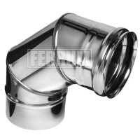 Колено 90° (НЕРЖ-430/1,0) d-115 (Ferrum HF Plus) Колено 90° (НЕРЖ-430/1,0) d-115 (Ferrum HF Plus)