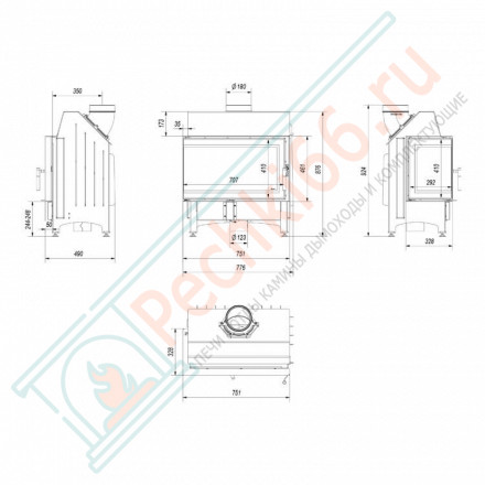 Стальная топка Zibi/L/BS/DECO (Kratki)