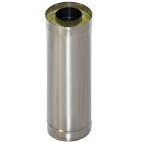 Сэндвич труба для дымохода L=1.0 м (НЕРЖ-439/0,5-НЕРЖ-439/0,5) d-80/160 (УМК) Сэндвич труба для дымохода L=1.0 м (НЕРЖ-439/0,5-НЕРЖ-439/0,5) d-80/160 (УМК)