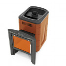 Печь для бани Компакт 2017 Carbon Витра терракота (T.M.F) до 12 м3 Печь для бани Компакт 2017 Carbon Витра терракота (T.M.F) до 12 м3