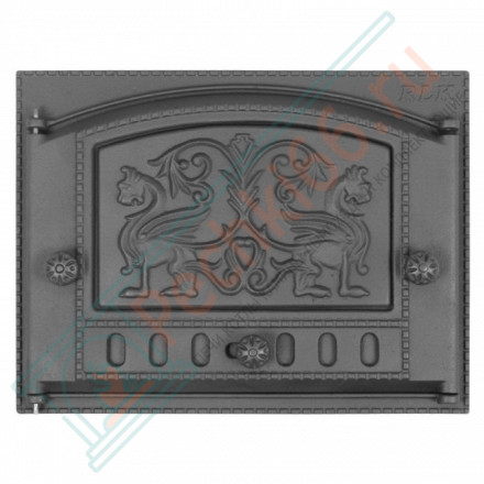 Дверца топочная ДК-2Б "Грифоны" окрашенная (Рубцовск-Литком)