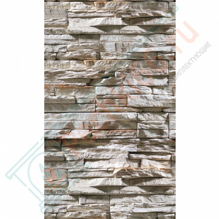 Плита ФАСПАН Дикий камень №1007 Вертикаль 9 мм 1200х800мм (Везувий)