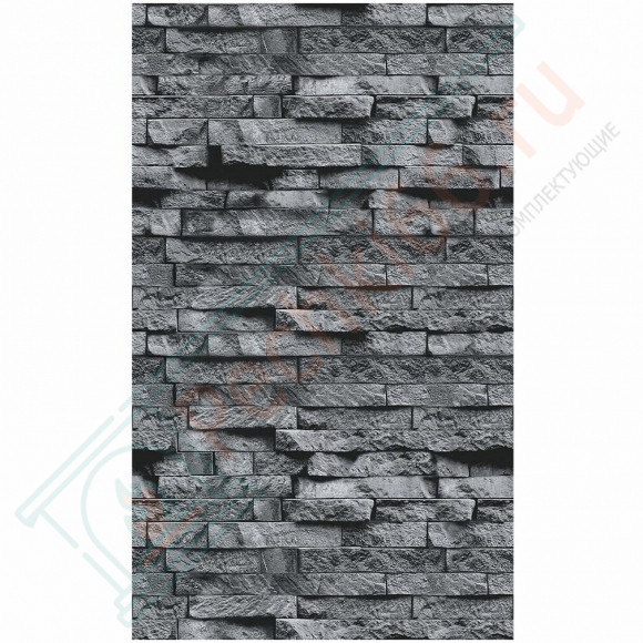 Плита ФАСПАН Серый камень №1008 Вертикаль 8мм 1200х800мм (Везувий)