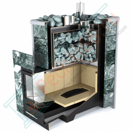 Печь для бани Ялта-15 пироксенит (ИзиСтим)