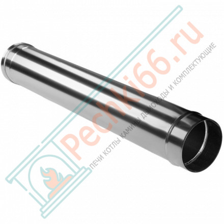 Труба прямая L=1000 без изол (НЕРЖ-321/0,5) d-130 (Дымок-Lux)