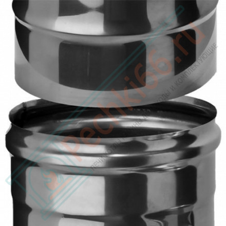 Сэндвич-отвод 90° (AISI-310S/0,8-AISI-304/0,5) d-120/220 (Craft HT)