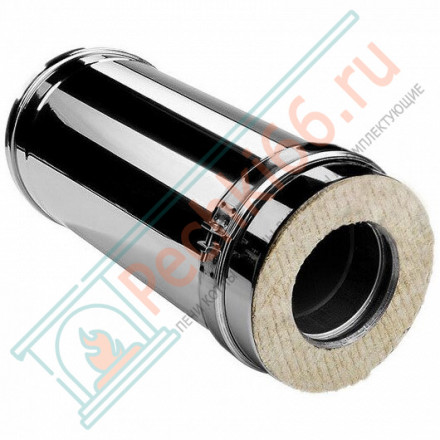 Сэндвич труба V50R с изол L=500 (AISI-321/0,8-ОЦИНК-RAL/0,5) d-160/260 (Вулкан-Cerablanket)