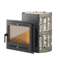 Печь для бани Скиф 16 (Панорама) Ковка 2022 (Везувий)