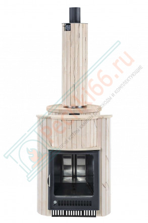 Дровяная банная печь Макси ПФ "Окаменевшее дерево наборный" (Ферингер)