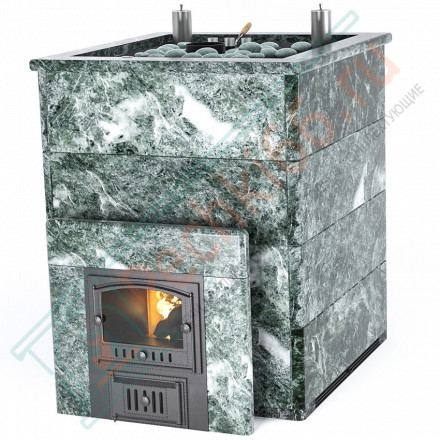 Печь для бани Домна-60К в змеевике (ИзиСтим)