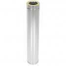 Сэндвич труба Термо ТТ-Р 1000 с хомутом  (316-0.8/304-0.5) d-120/220 (ТиС Промо)