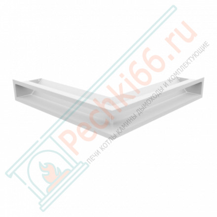 Каминная решетка угловая Luft 56X56X9 белая (Kratki)