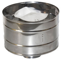 Зонт с дефлектором (НЕРЖ-439/0,5) d-200 (УМК)