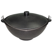 Чугунный казан с крышкой и ручкой 12л. (Балезино)