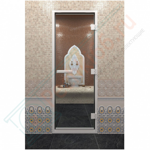 Стеклянная дверь DoorWood Хамам Прозрачное 1900х700 (по коробке)