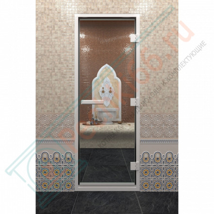 Стеклянная дверь DoorWood Хамам Прозрачное 2100х900 (по коробке)