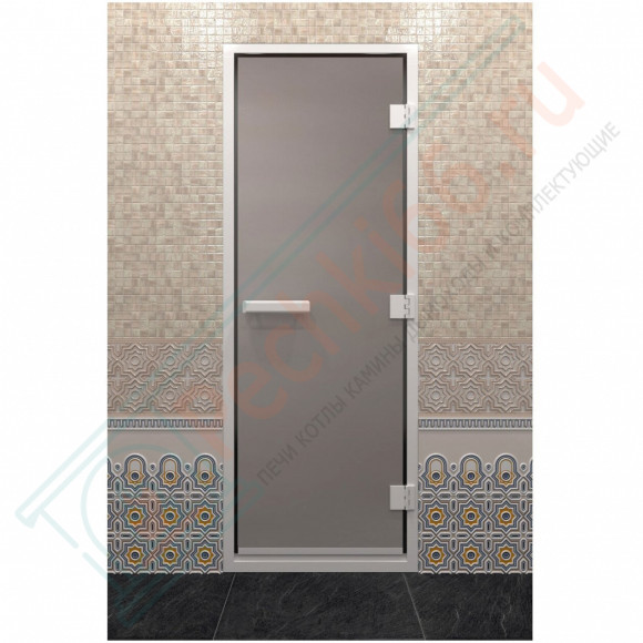 Стеклянная дверь DoorWood Хамам Сатин 210х90 (по коробке)