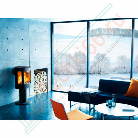 Печь-камин 880:2 Style, верх многослойная сталь, цвет черный (Contura)