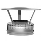 Оголовок для сэндвич дымохода (НЕРЖ-430/0,5-ОЦИНК/0,5) d-115/200 (Ferrum GS-Z)