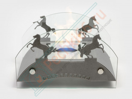 Биокамин Графский мост М, серебро (LuxFire)