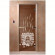 Стеклянная дверь для бани бронза прозрачная "Банька" 1900х700 (DoorWood)