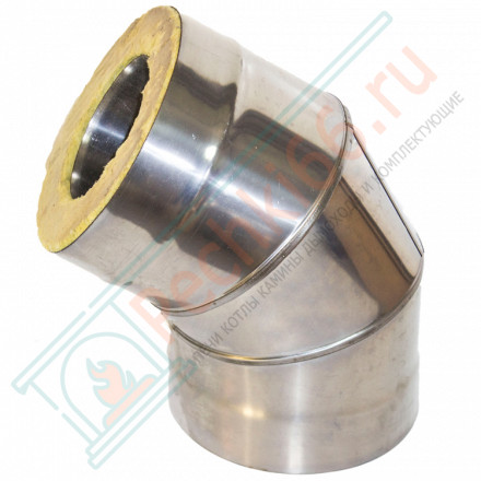 Сэндвич-отвод 135° (НЕРЖ-439/1,0-НЕРЖ-439/0,5) d-115/200 (УМК)