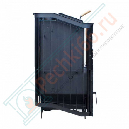 Печь банная Терма Каменка мини укороченная топка, панорама (Варвара)