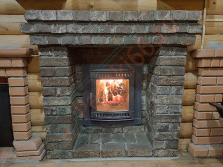 Банная печь Атмосфера L, ламели "Россо Леванто"(ProMetall)