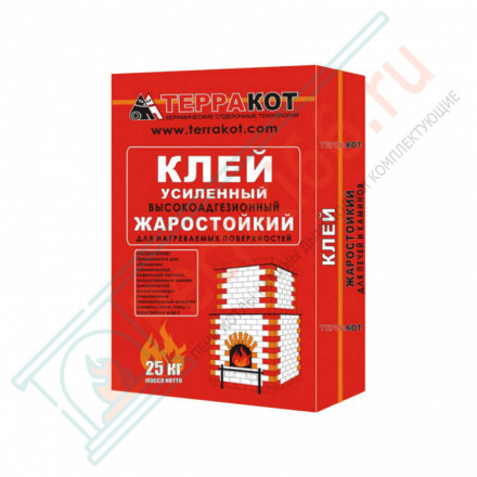 Клей усиленный "Терракот" жаростойкий, 25 кг (Терракот)
