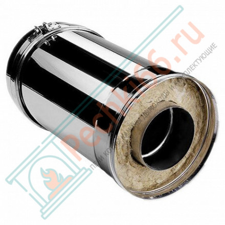 Сэндвич труба V50R с изол L=250 (AISI-321/0,5-ОЦИНК-RAL/0,5) d-150/250 (Вулкан)