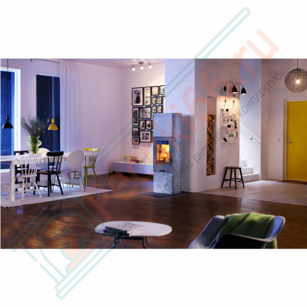 Печь-камин 34T, талькомагнезит, цвет топки серый (Contura)