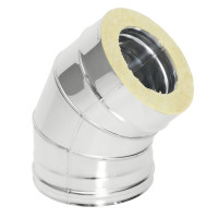 Отвод Термо 45° ОТ-Р (304-0.8/304) d-250/350 (ТиС Стандарт)